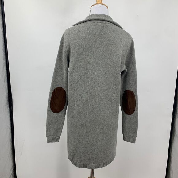 Ralph Lauren Cardigan Womens S Small Gray Cashmere Oversized Longline Open Front - Picture 5 of 12